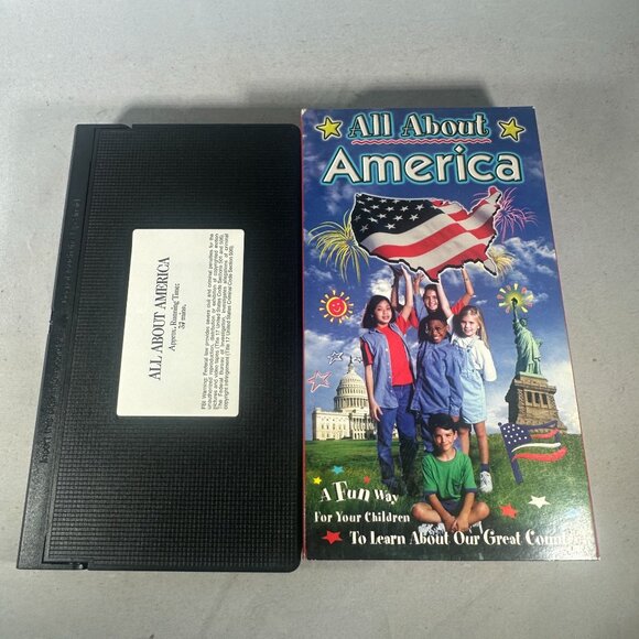 All About America VHS 1996 Educational Kids Video History Of United States - Picture 3 of 3